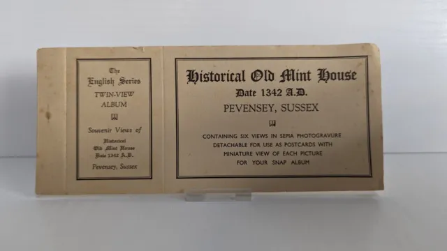 Old Mint House - Sussex - Postcard Souvenir Album - Circa 1930s(?)