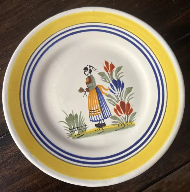 Henriot Quimper Bread Plate