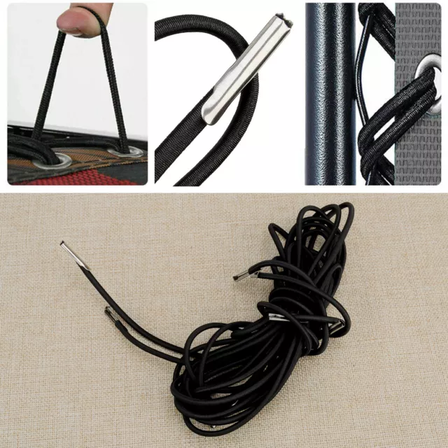 4pcs Elastic Cord Bungee Rope For Garden Sun Lounger Chair Recliner Chair