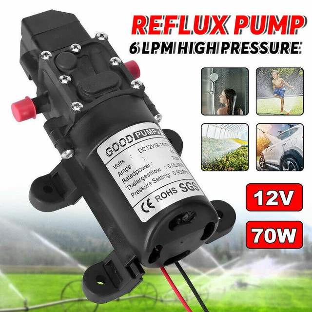 12V WATER PUMP 20.8L/MIN 55 PSI High Pressure for Caravan Farm Camping Boat AU $102.59 - PicClick AU