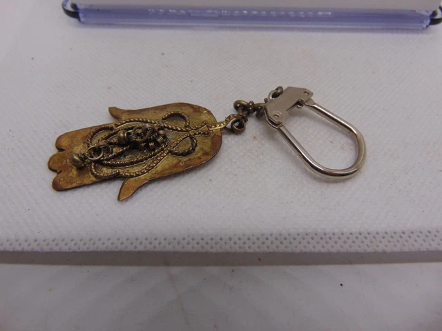 Portachiavi Hamsa Mano Di Fatima Con Occhio Di Fatima - Ciondolo Portafortuna In Argento - Regalo Per Lui O Lei - 3