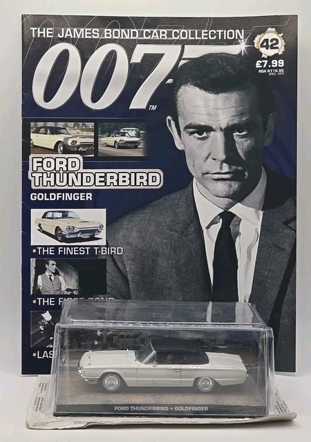 Maquette 1/43 Ford Thunderbird James Bond Goldfinger - Eaglemoss - Boîte Vitrine