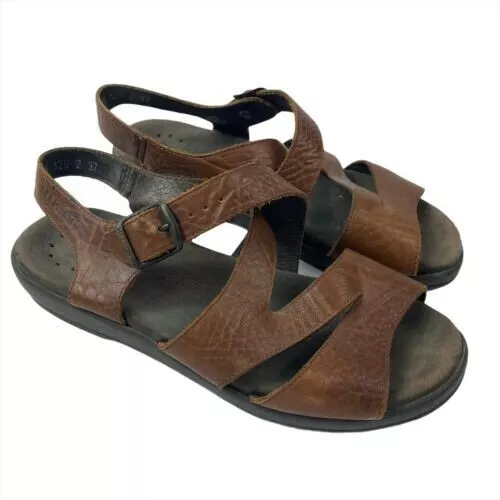 MEPHISTO ALTINA BROWN Leather Strap Sandals 4X Shock Absorbing Women s Sz 37 30.00 PicClick