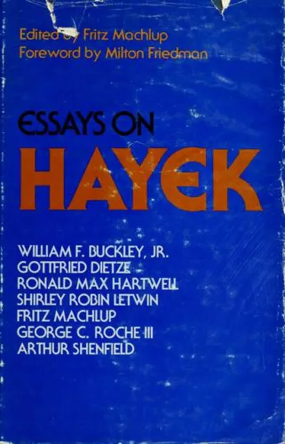 Essays on Hayek Hardcover William F., Jr. Buckley