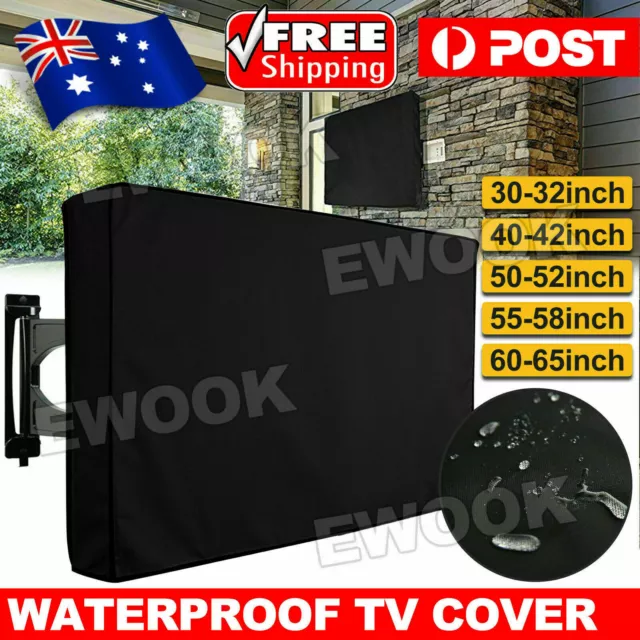 30"-65" Waterproof TV Television Cover Outdoor Patio Flat Television Protector