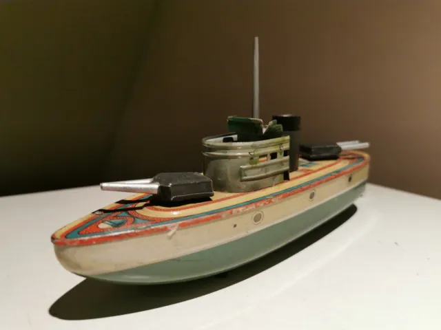 Kellermann 25CM Blechboot  Blech Schiff Boot Funktioniert Mit Schlüssel