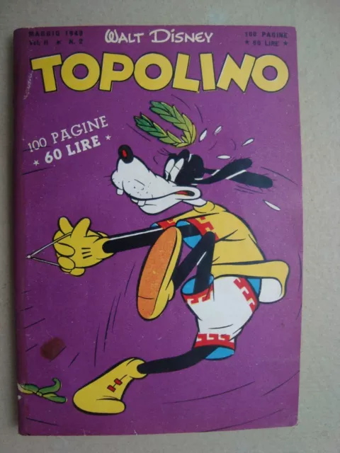 topolino libretto n°2 ed.mondadori 1949