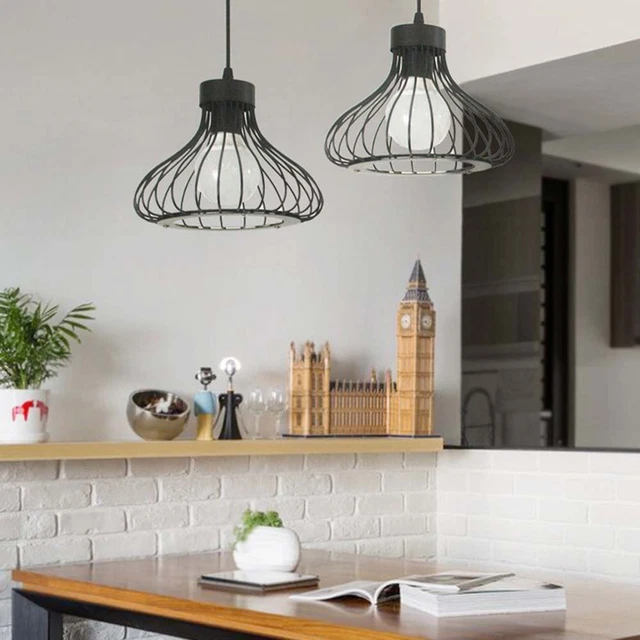 Flush Mount Lamp for Bathroom Ceiling Light Lantern Shape Black Modern Style
