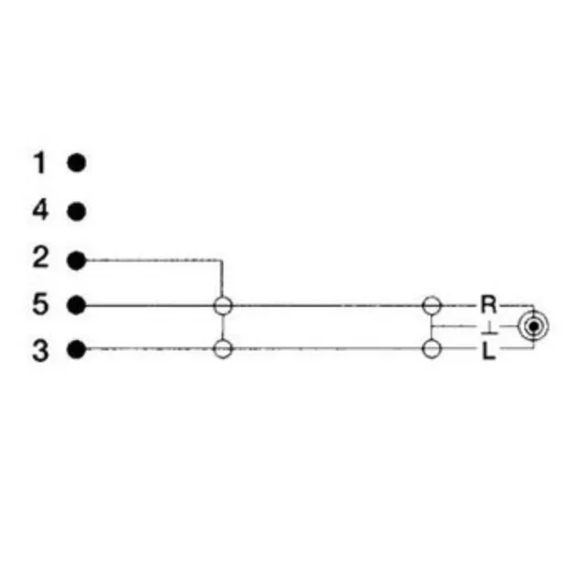 Hama 3,5mm Clásica A 5-pol. Din Enchufe 5-pol Cable Adaptador Cable-Midi 3