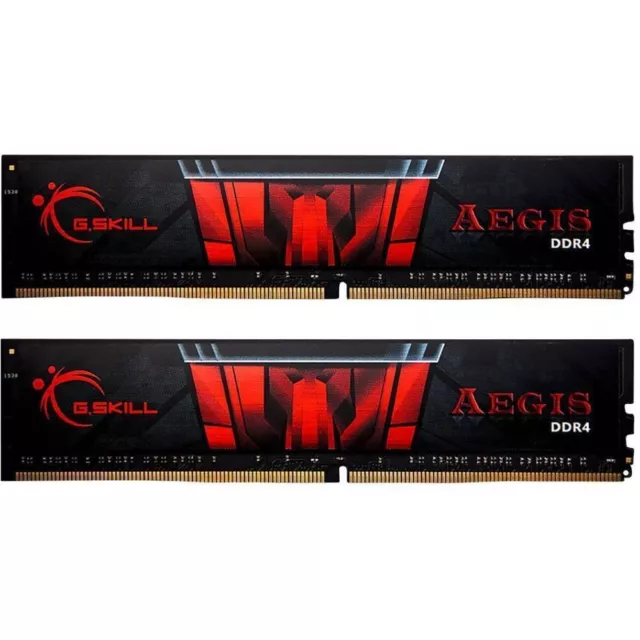 32GB DDR4-3000 PC4-24000 (2x16GB) G.Skill Aegis DIMM Kit CL16-18-18-38 Intel XMP