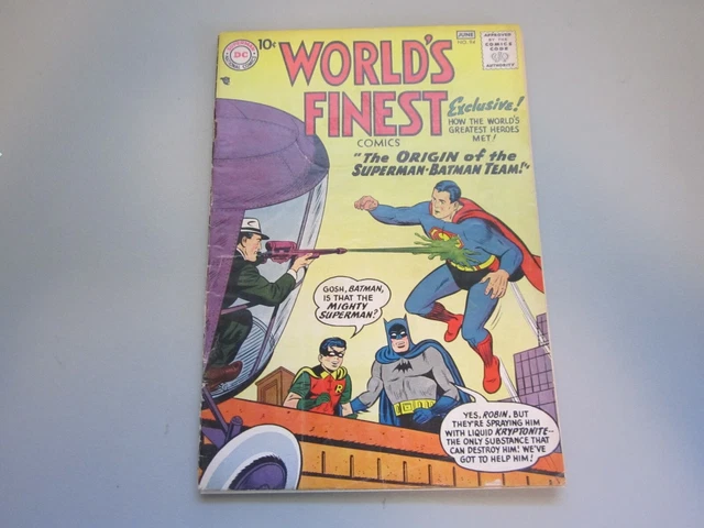 Worlds Finest #94 Comic Book 1958
