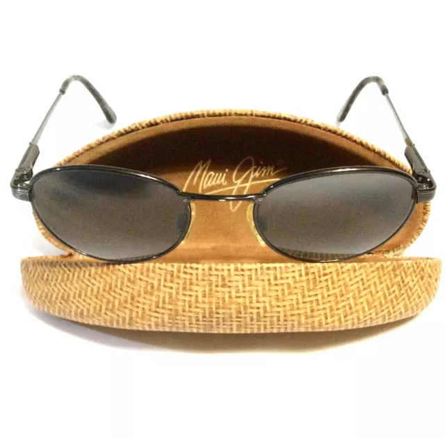 MAUI JIM TRADEWIND SUNGLASSES Gunmetal w/ Grey Polarized Lenses MJ 164-02 Italy
