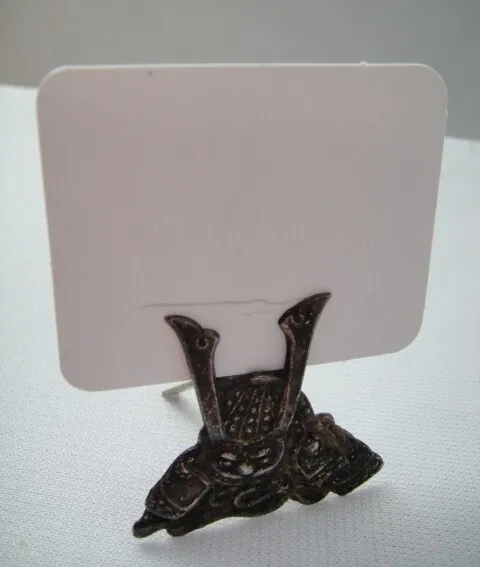 Vintage Japanese 950 Sterling Silver Figural Place Card Holder - 1-1/8T x 1-1/4W