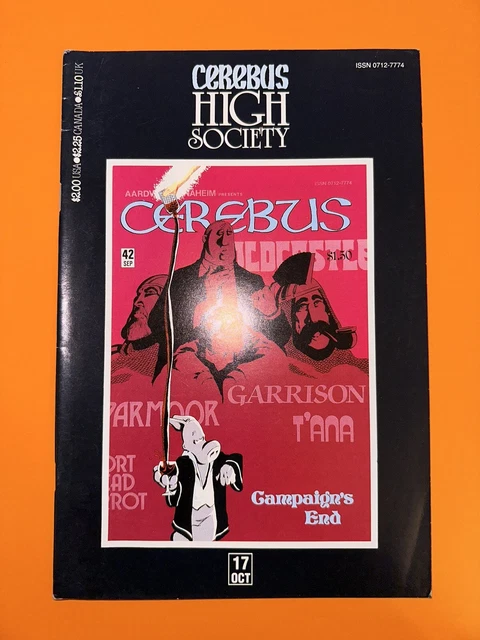 Cerebus: High Society #17 condition. Aardvark-Vanaheim comics [x~