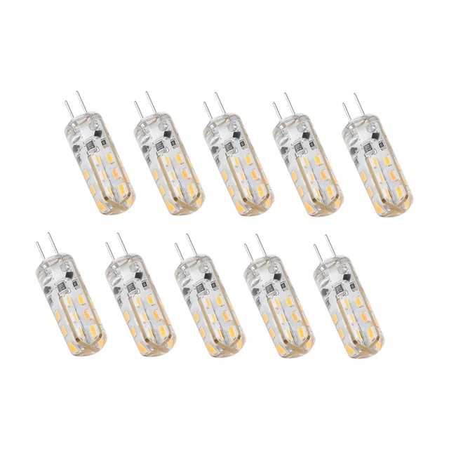 10pcs G4 LED Bulb 1.5W DC12V Warm White 3000K 110LM Bi Pin Light Bulbs LED Fo QC