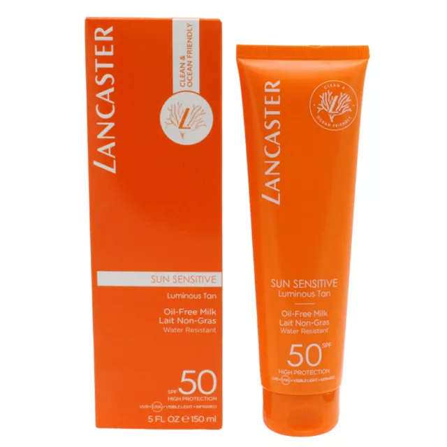 Lancaster Sun Cream SPF50 Luminous Tan Oil-Free Milk 150ml Sun Protection