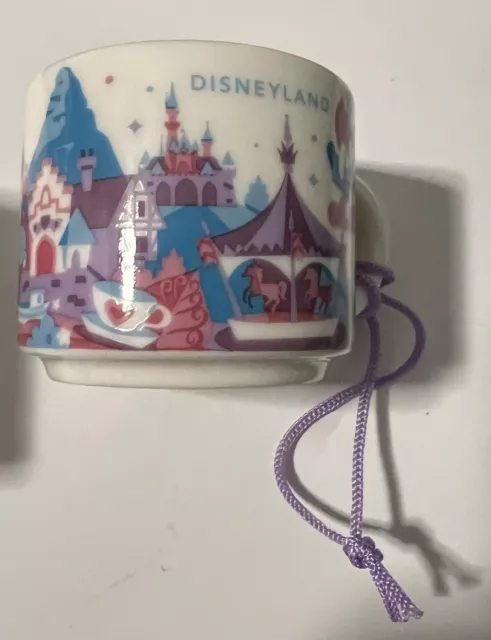 Disney Parks Starbucks Disneyland Ornament California You Are Here Mug EUC