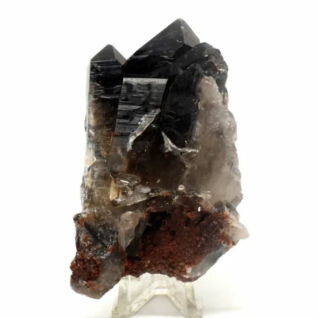 210g Smoky Quarz Cluster Natürlich Druzy Mineral Cairngorm Crystal Stein -