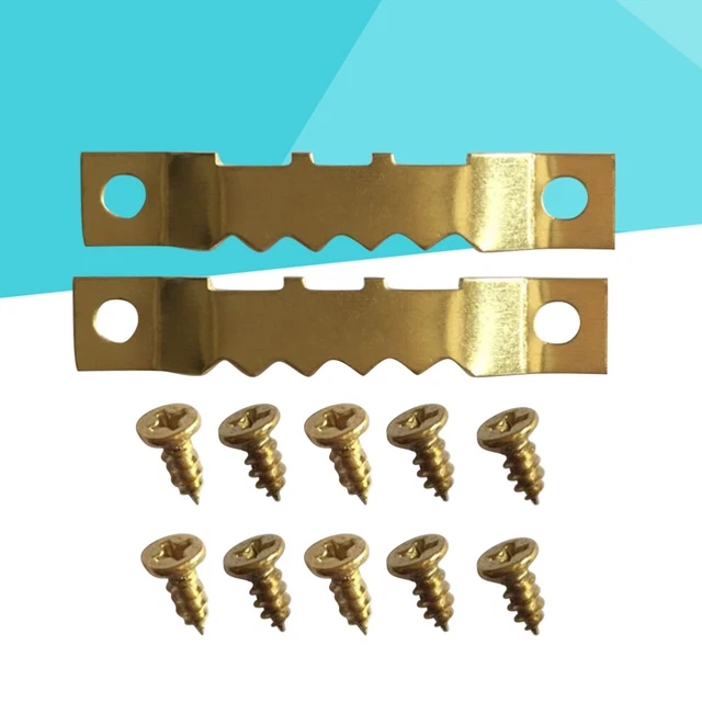 10 Pcs Appendiabiti Per Quadri Dente Ganci Cornice Viti Quadro