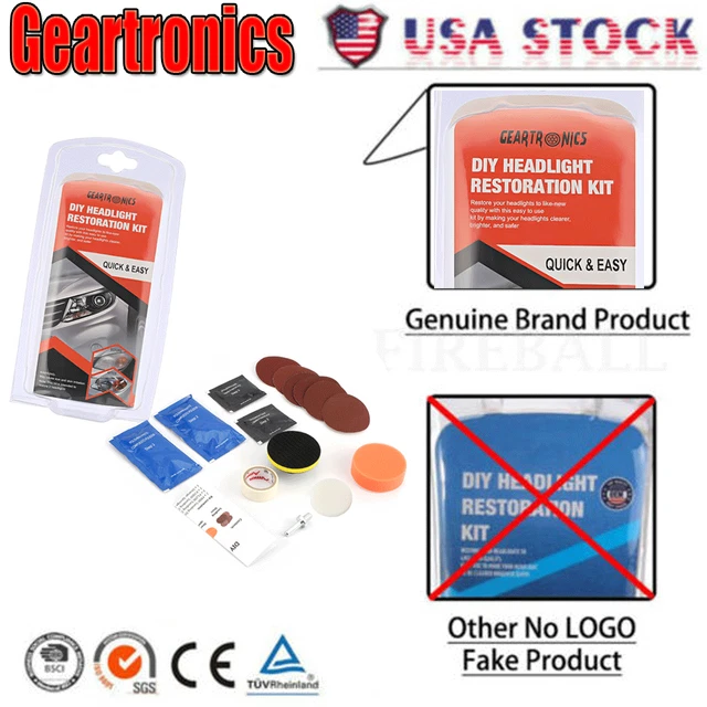 VISBELLA Headlight Restoration kit Set Car Lamp Lens Cleaning Restoration USPS