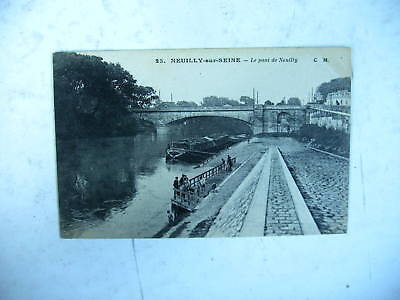 Cpa Neuilly Sur Seine Le Pont De Neuilly