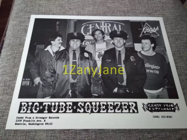 P659 Band 8x10 Press Photo PROMO MEDIA BIG TUBE SQUEEZER CANDY FROM A STRANGER