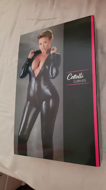 Cottelli Collection Wet look Jumpsuit Catsuit Zipped 4XL Brand New unopened