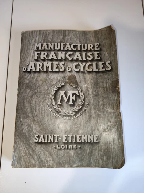 Plaque émaillée Ancienne De Vélo – Publicité Cycles Manufacture Française “S’arme Et De Cycle”, Déco Vintage