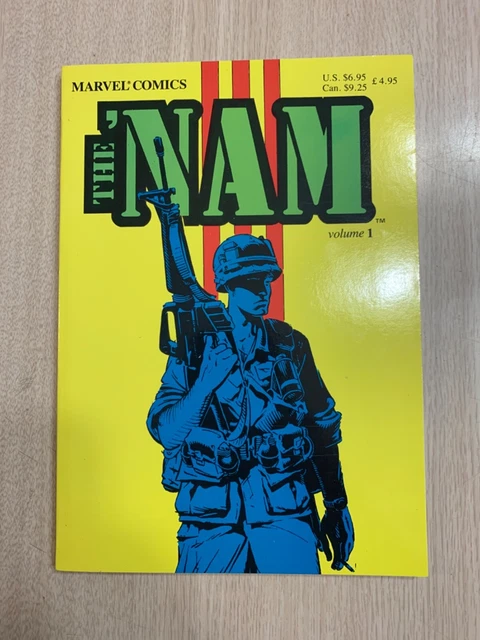 Nam 1 Tpb Nm/Mt White Pages 1987 Vietnam War Marvel Comics