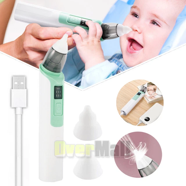 Baby Nasal Aspirator Electric Nose Cleaner USB Charging Safe Snot Silicone Sucke