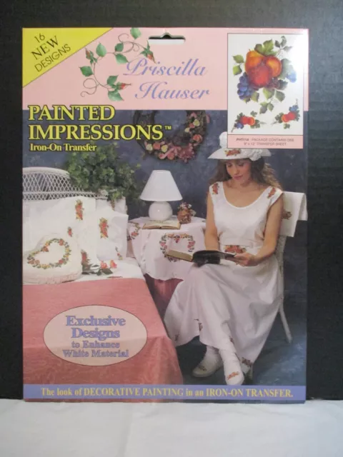 Priscilla Hauser Impresiones Pintadas Hierro Transferencia PHT114 Fruta Nuevo 1992 De Colección