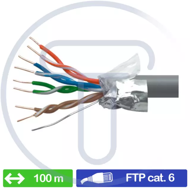 Câble cat 6 Avec connecteur / , S/FTP, gaine PVC Rouge, 10m ( Prix pour 1 )