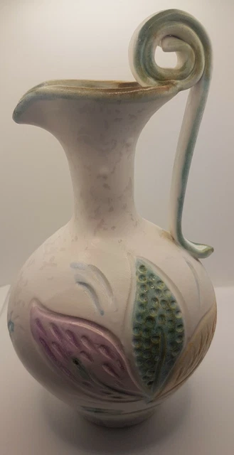 Handgefertigte Keramik Pastell Matt Glasur Krug/Blumenvase Hergestellt in Savvas, Zypern