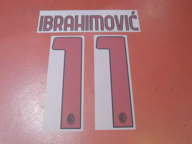 Nameset Flocage Officiel Ibrahimovic Milan Ac Away 2022/2023
