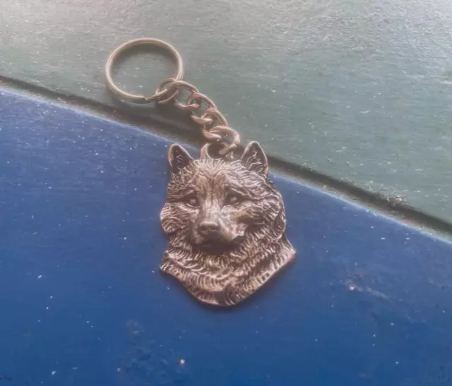 Family House Pet Purebred 1 Shiba Inu Dog Pewter Key Chain All New.