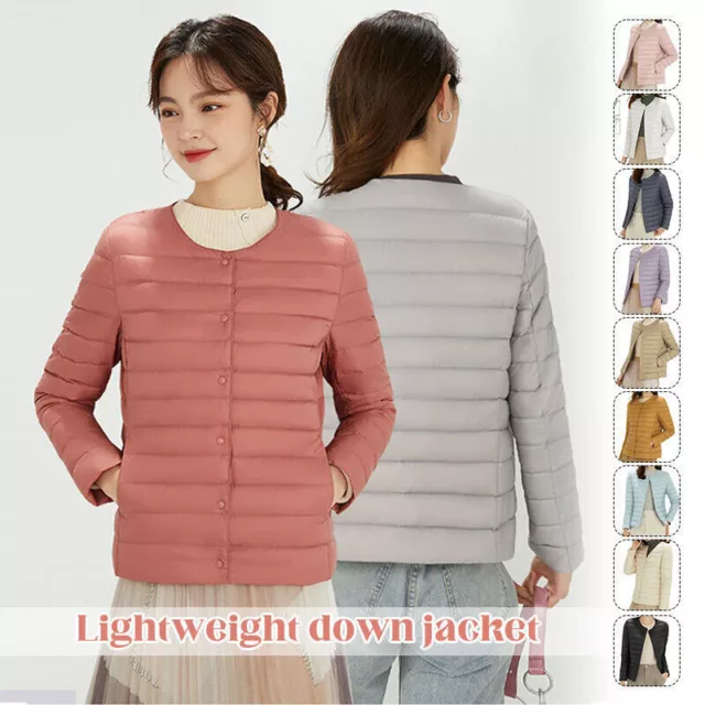 Womens Lightweight Down Jacket Fashion Thin Lightweight White Duck Down Jacket