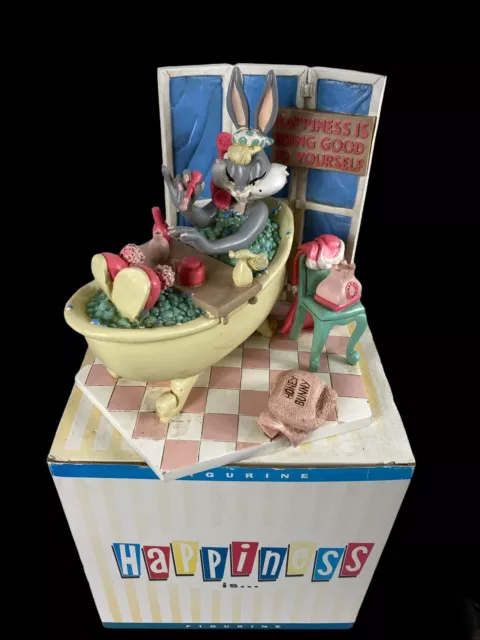 Warner Bros Figurine Statue Ornament Honey Bunny 1994 Looney Tunes Rare Boxed