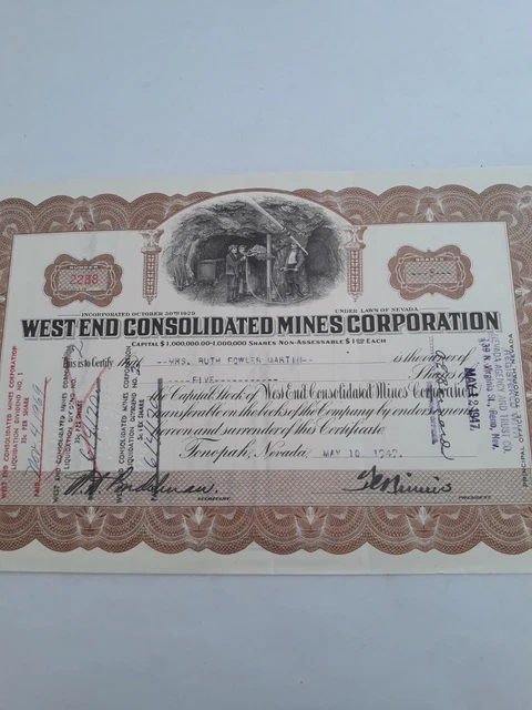 コレクション Patino Mines & Enterprises Consolidated 1943 - PATINO MINES & ENTERPRISES CONSOLIDATED