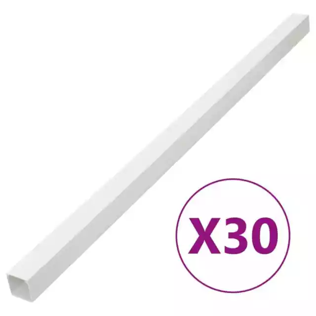 Cable Trunking Wire Cover Management 60x60 mm 30 m PVC vidaXL
