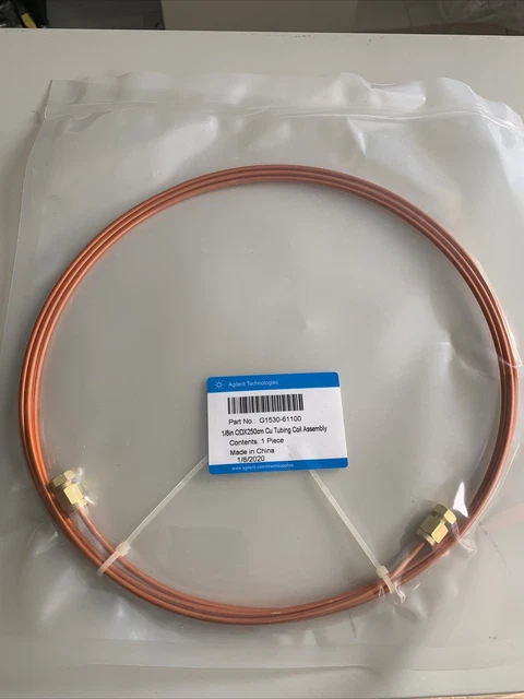 Agilent Technologies P/N G1530-61100 1/8in ODX250cm Cu Tubing Coil Assembly