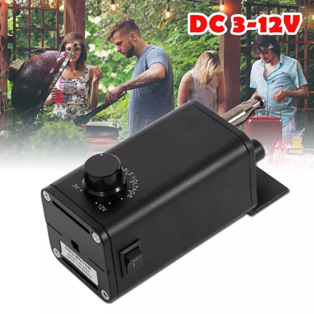 15W BBQ Grill Motor Grillspieß Rotisserie Spießdreher Getriebemotor DC 3-12V DHL