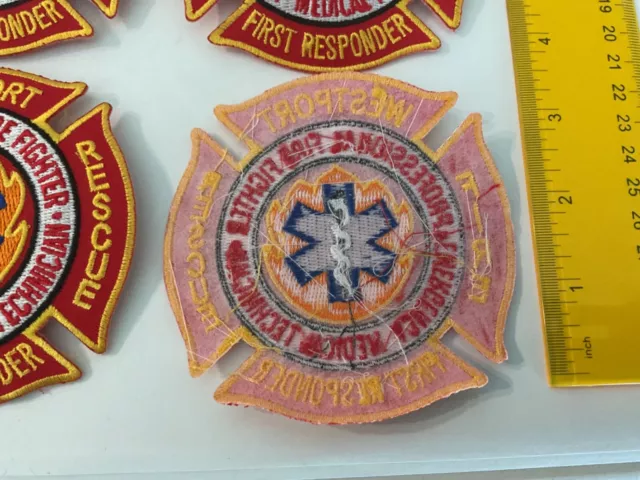 Westport Fire Rescue First Responder Massachusetts patch collectible set. 3