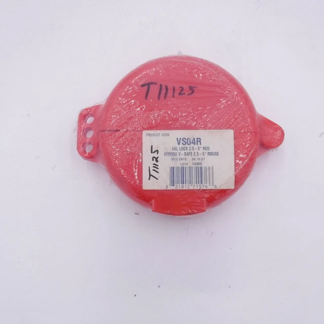 North VS04R Polypropylene Wheel Valve Lock 2.5"x5"
