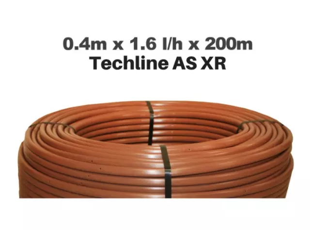 Netafim Techline AS XR 0.4m 1.6l/h 200m 13mm PC Drip Tube