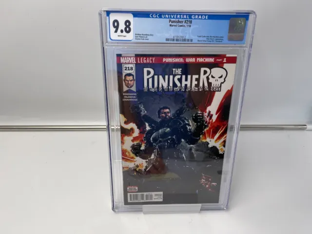 Punisher #218 CGC 9.8 Frank Castle Dons War Machine Armor CGC 9.8 (2018, Marvel)