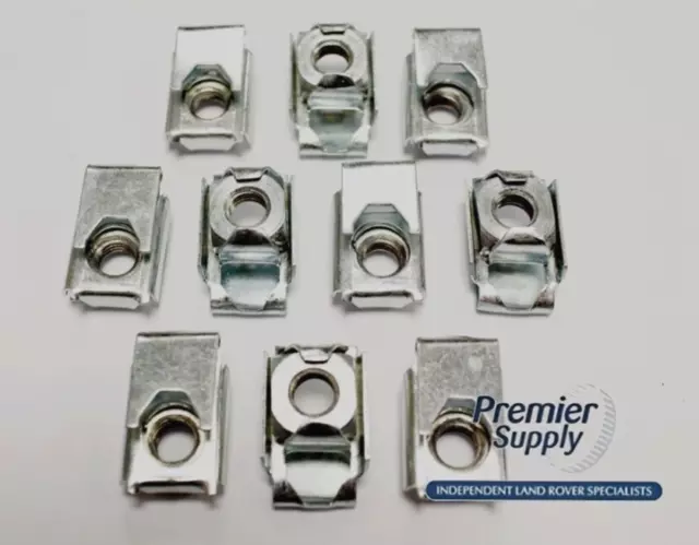 Land Rover Series 2,2a,3/Defender Bulkhead Door Hinge Captive Nut MRC2178 x10