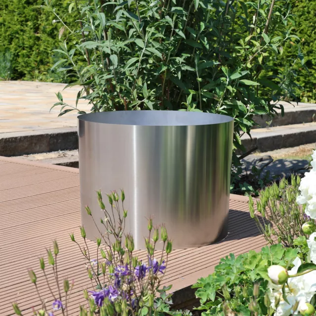 Ø 46cm Beckenumrandung Edelstahl Beckenverkleidung für 30l Wasserbecken Terrasse