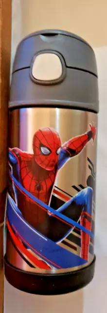 THERMOS FUNTAINER 12oz Stainless Steel Vacuum Insulated Kids Bottle  Spider-Man