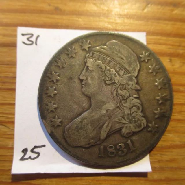 USA -- Half Dollar 1831 Capped Bust  -- Original + echt --