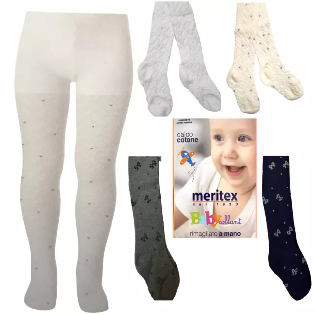 Collant Neonato Caldo Cotone ,Calza Bambina Meritex  ,Calzamaglia Baby